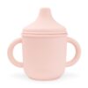 MIMIO Silikónový hrnček s náustkom – SOFT PINK