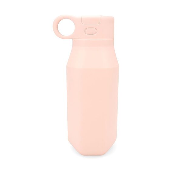 MIMIO Silikónová fľaša na pitie so slamkou – SOFT PINK