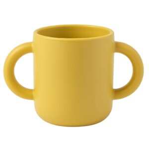 MIMIO Silikónový učiaci hrnček – MUSTARD