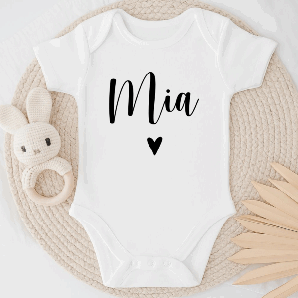MIMIO Detské body s menom DR – biela verzia HEART