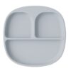 MIMIO Silikónový delený tanier s protišmykom – LIGHT GREY