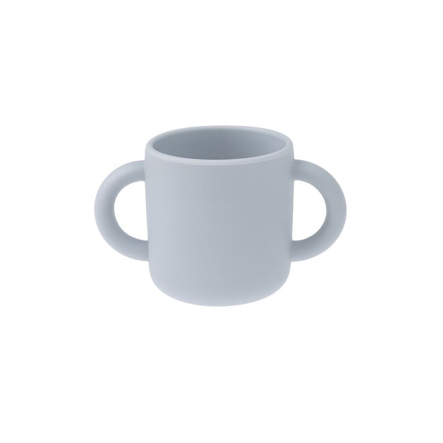 MIMIO Silikónový učiaci hrnček – LIGHT GREY