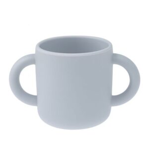 MIMIO Silikónový učiaci hrnček – LIGHT GREY