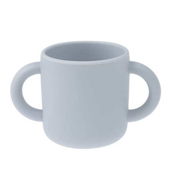 MIMIO Silikónový učiaci hrnček – LIGHT GREY