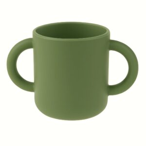 MIMIO Silikónový učiaci hrnček – ARMY GREEN