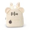 MIMIO Detský batôžtek (s menom) Teddy – OFF WHITE