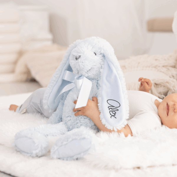 MIMIO Králíček Ollie (s menom) – MODRÁ